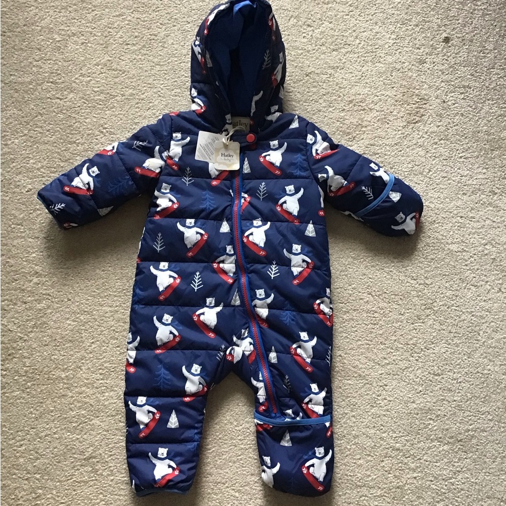 Hatley Winter Bundler Snowsuit with Snowboarding Polar Bear